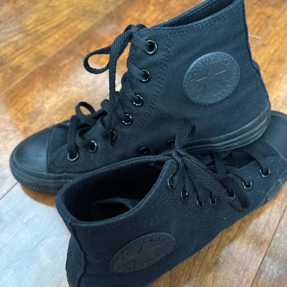 Converse Women Black High-Top Sneakers